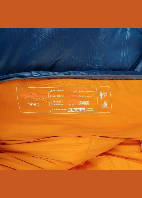 Спальный мешок Spirit CCS 185 2020 Blue Right Zip (PNG 232257) Pinguin (335405549)