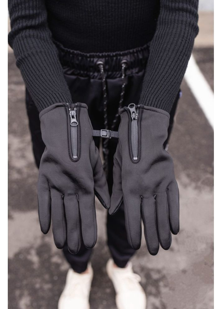 Сенсорные перчатки gloves softshell 16-12 black Without (362571574)