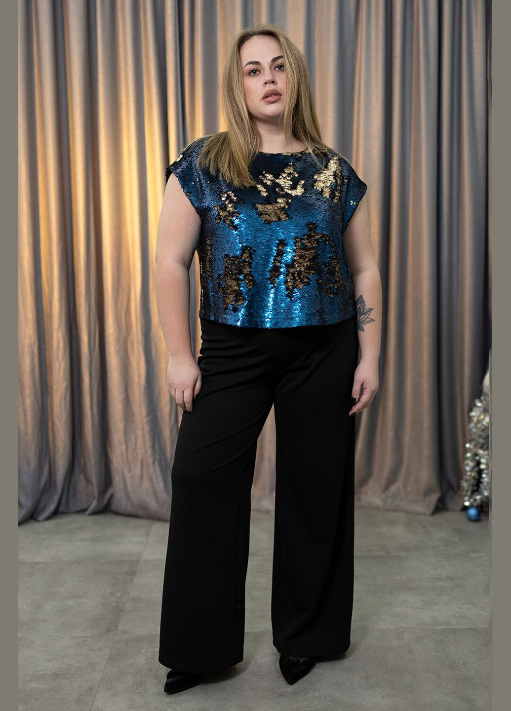 Синяя блуза star Garne