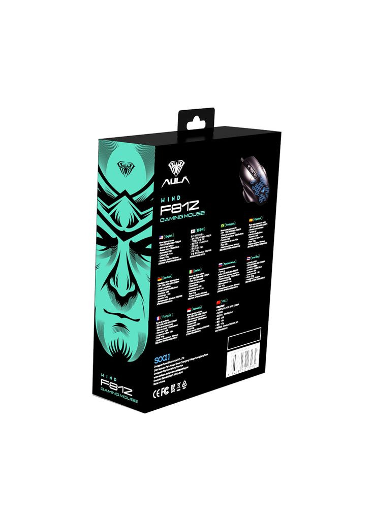 Мышка F812 USB Black (6948391213132) Aula (296480757)