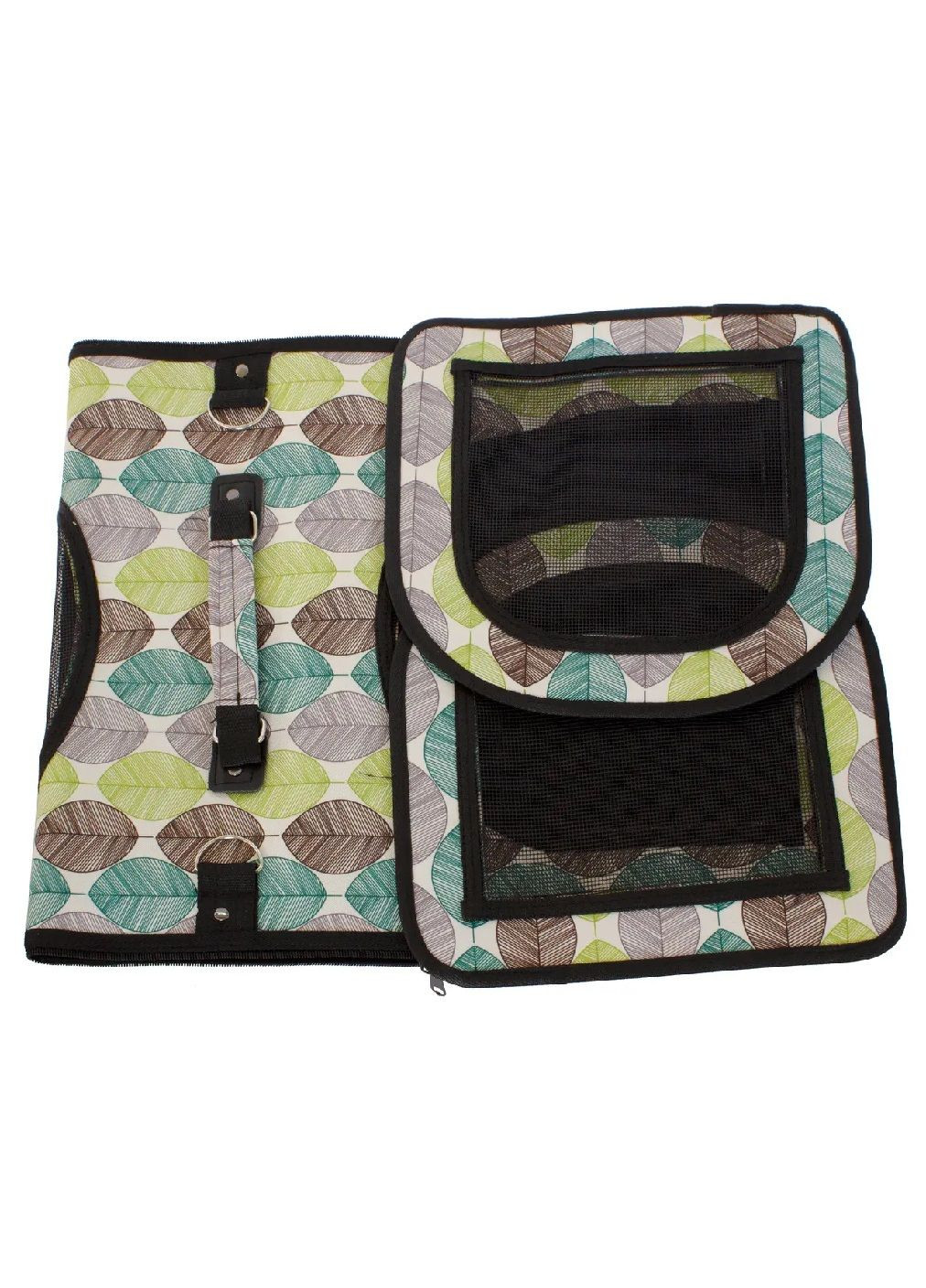 Сумка переноска складна для тварин гризунів котів собак з вентиляцією 46x28x30 см розмір L (477696-Prob) Зелена Unbranded (299049797)