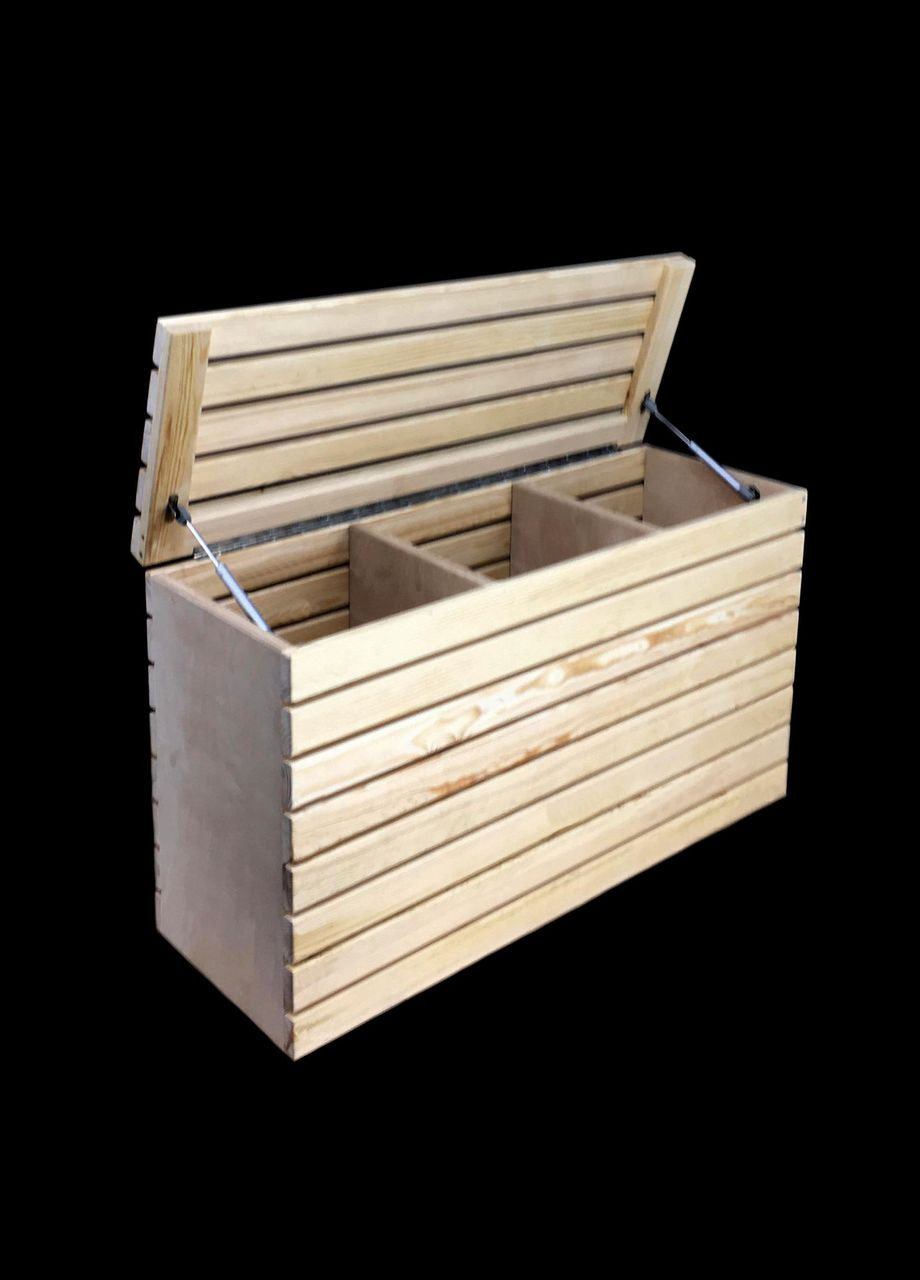 Корзина для белья из дерева Банми бланже (КЗБ-001401) No Brand (328293478)