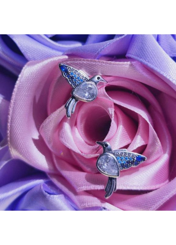 Сережки с птицами, сережки с камешками, сережки с птичками, сережки птички, сережки с камушками, серёжки, серьги Fashion Jewelry (365267883)