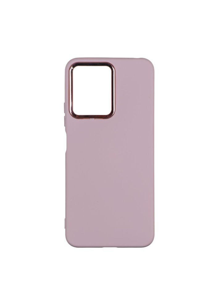 Чехол Silicone Cover Metal frame для Xiaomi Redmi Note 12 Pro+ 5G Pink sand No Brand (311309405)
