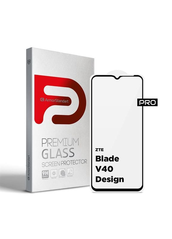 Защитное стекло Pro для ZTE Blade V40 Design Black (ARM68740) ArmorStandart (332973914)