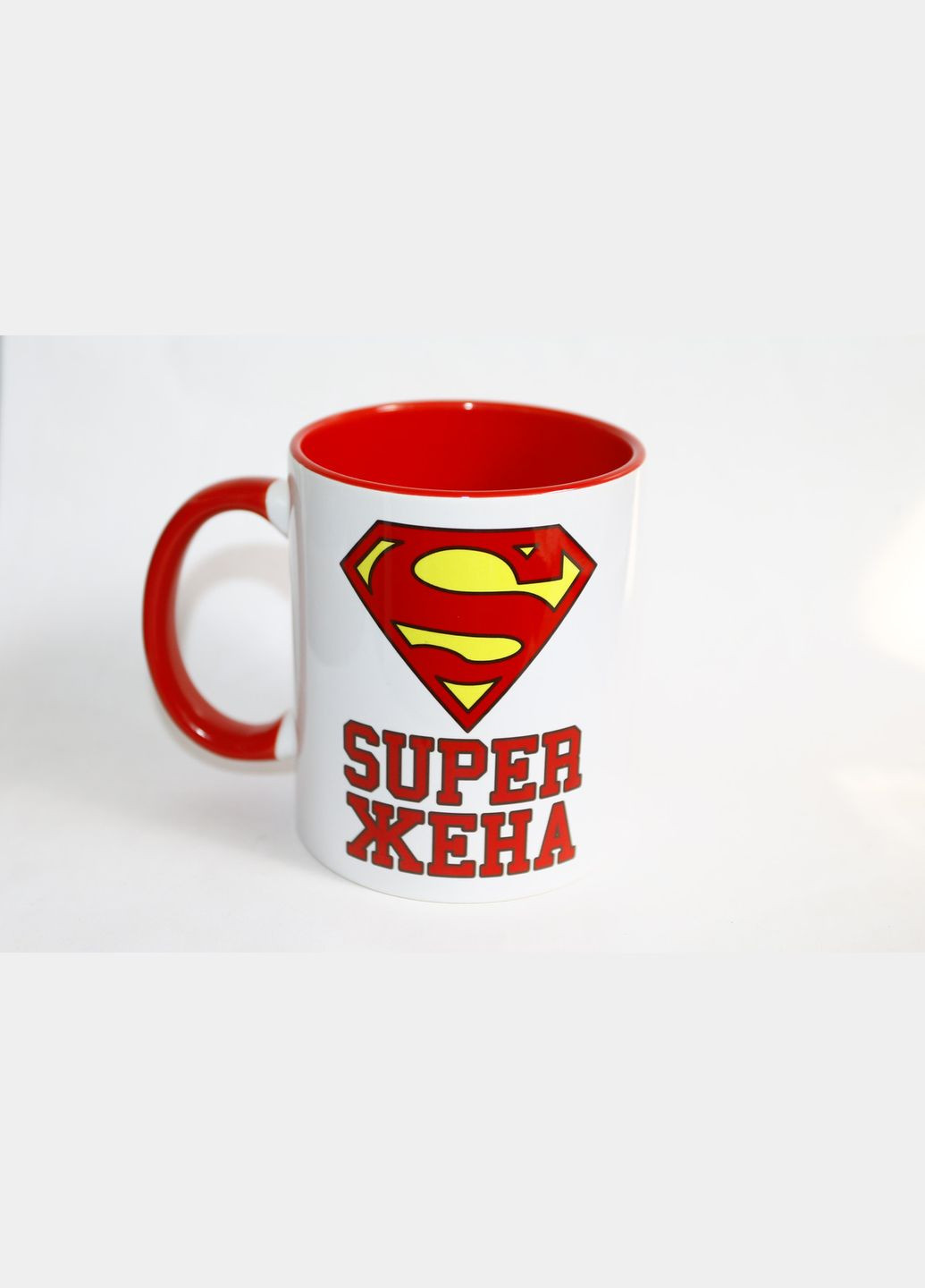 Чашка Супер жена подарок любимой жене цветная No Brand (302523642)