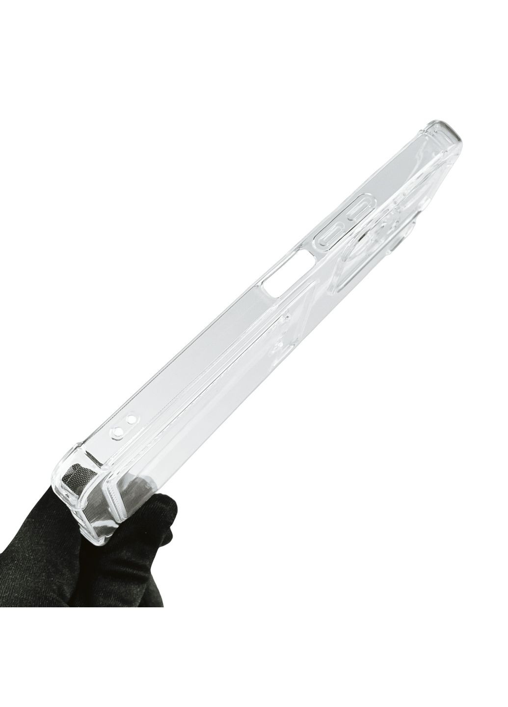 Чохол для POCO M6 з бронь кутами з кишенею для візиток карток k-pop на сяомі поко м6 прозорий Xiaomi (366023425)