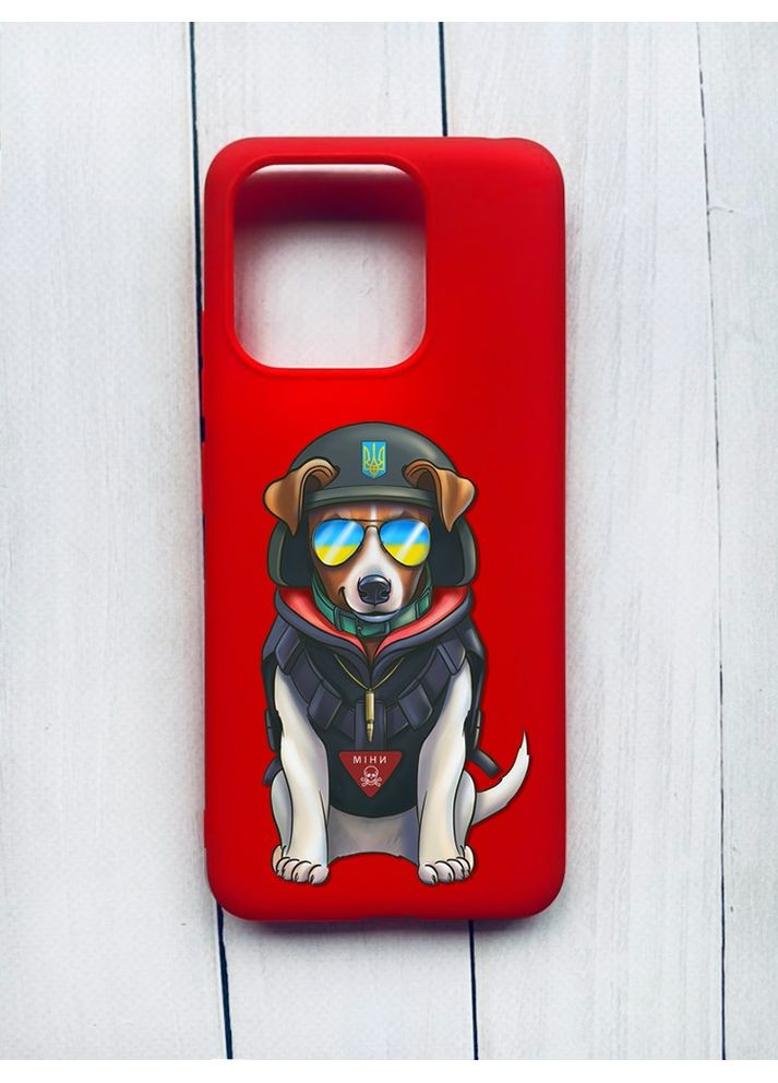 Матовий чохол на Xiaomi Redmi 12C Червоний:: Пес Патрон (принт 4) Creative (360708663)