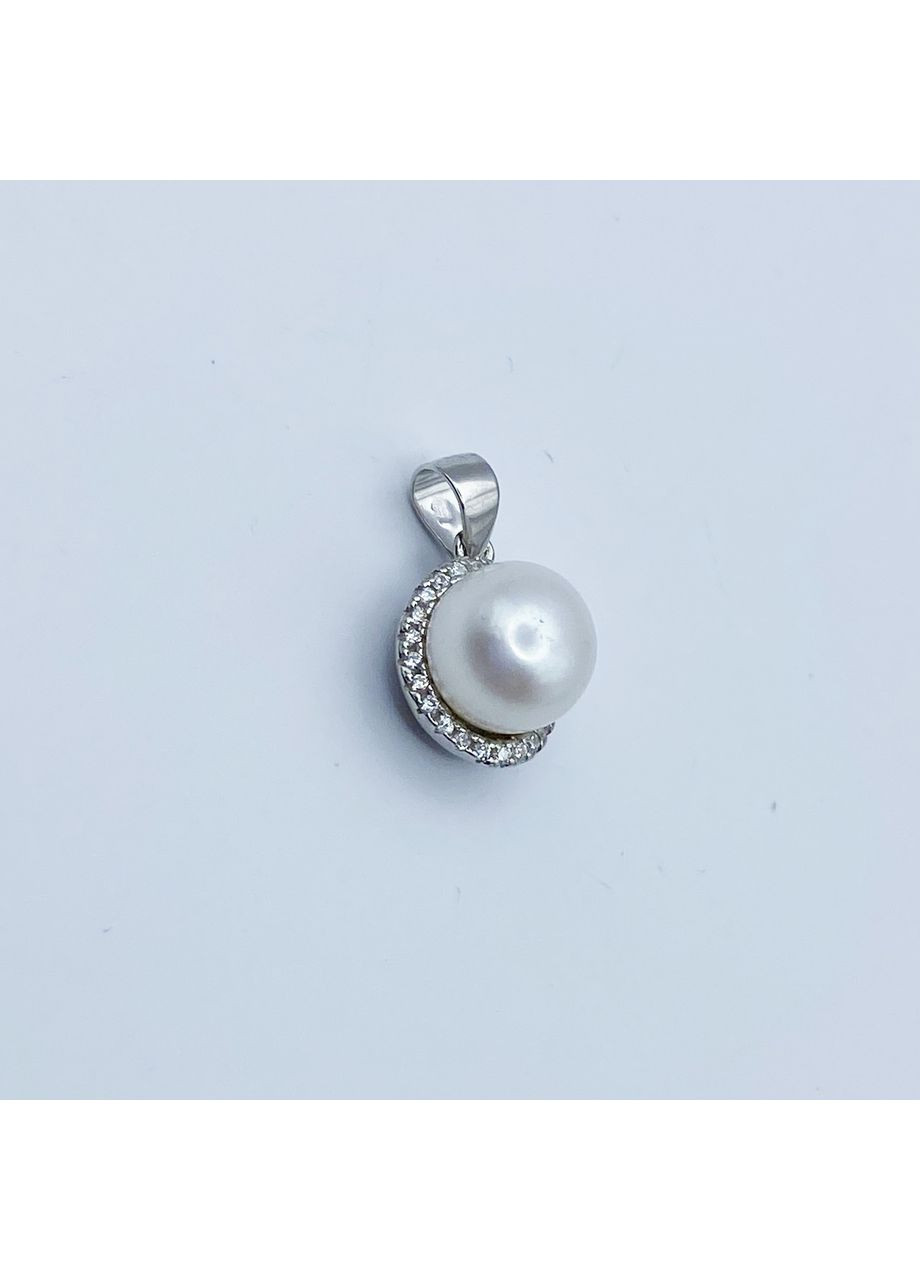 Кулон серебряный с жемчугом и кубическим цирконием 2,05 г No Brand (369737461)