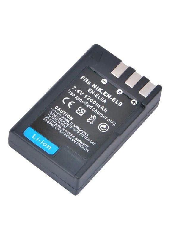 Аккумулятор для фотоаппаратов D40, D60, D40x, D3000, D5000, D3x - EN-EL9a (аналог) - 1200 ma Nikon (369558423)
