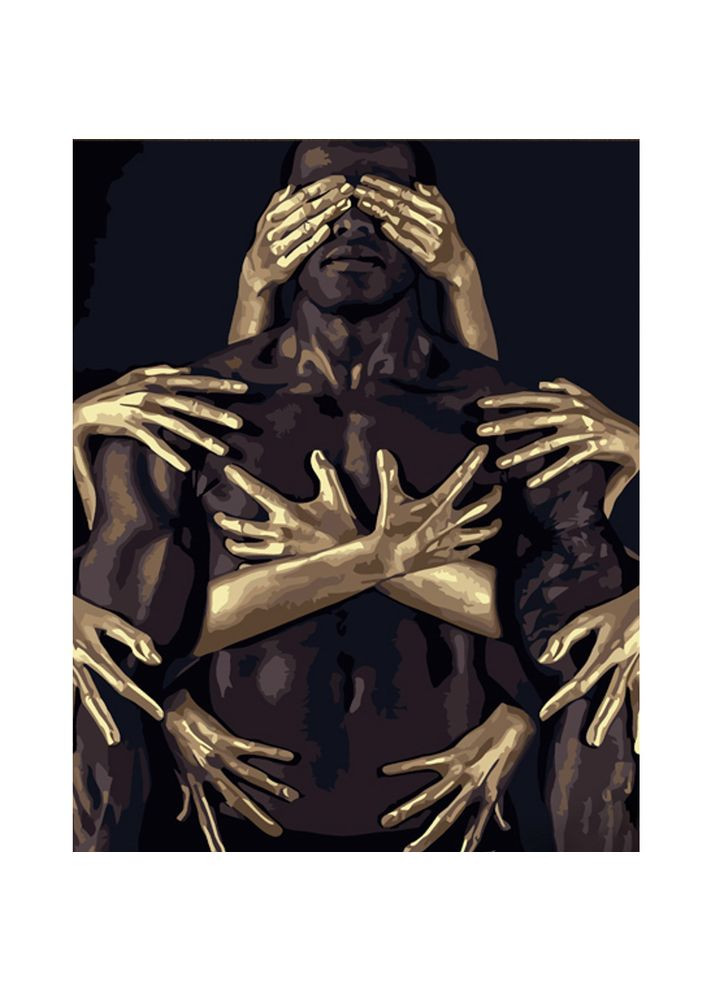 Картина за номерами Дотик рук з лаком см творчий набір для малювання хобі для дорослих Strateg (369758602)