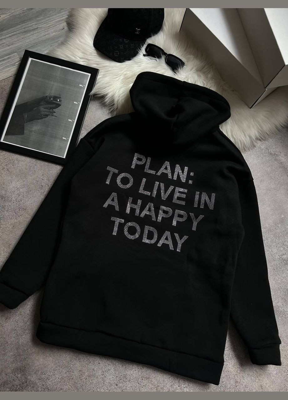 Худі з надписом з камінням No Brand (314886932)