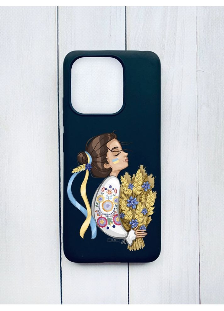 Матовый чехол на Xiaomi Redmi 12C:: Украинка с колосками (принт 172) Creative (360703555)