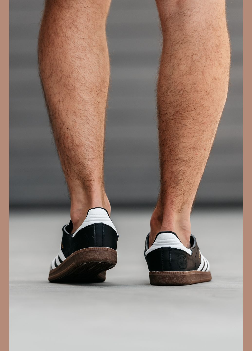 Чорні Осінні кросівки чоловічі і жіночі adidas samba vegan black grey | адідас самба веган чорні білі No Brand