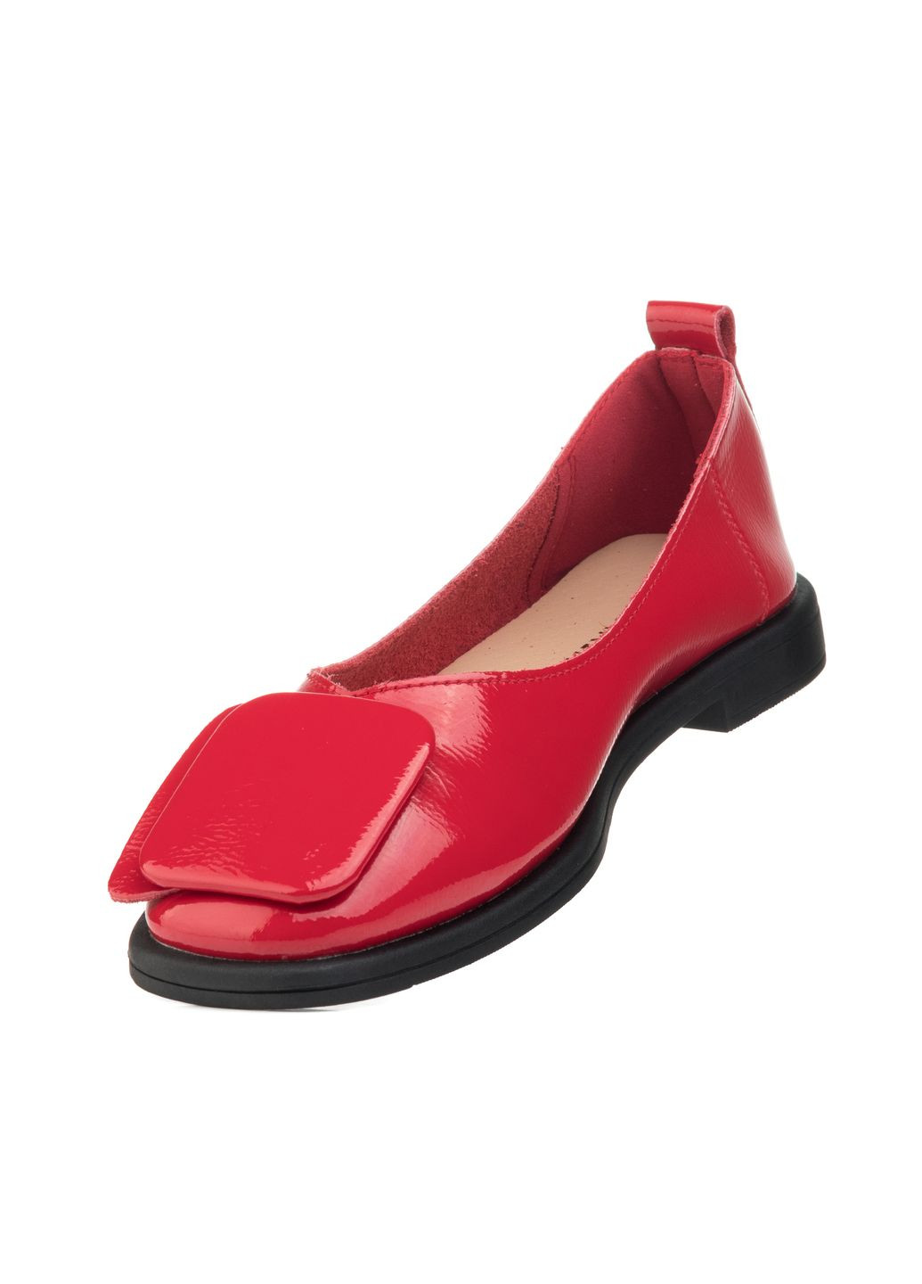Женские балетки (2715тс) FARINNI | красные натуральная кожа (331613123)