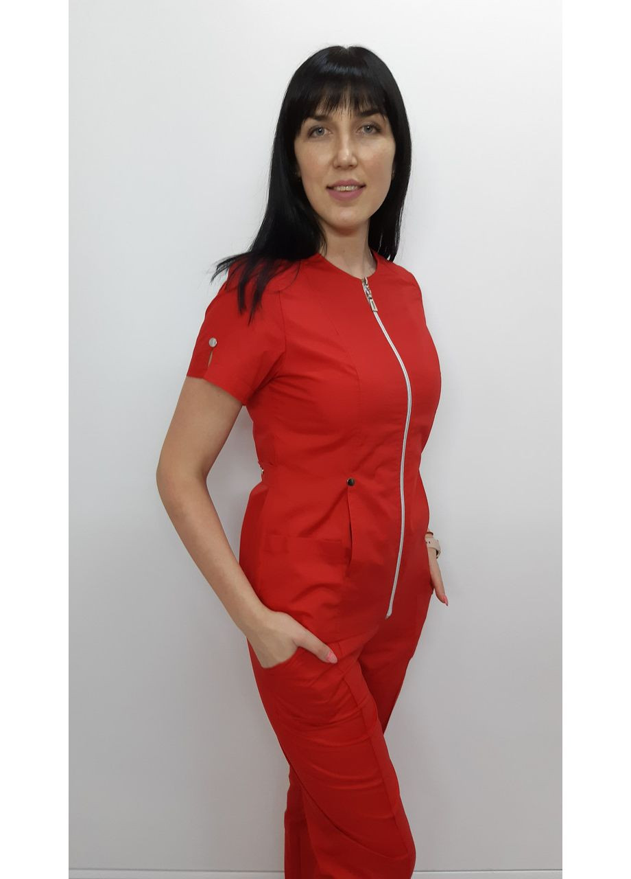 Костюм женский медицинский Милан-Люкс стрейч-котон короткий рукав 54, No Brand (361360320)