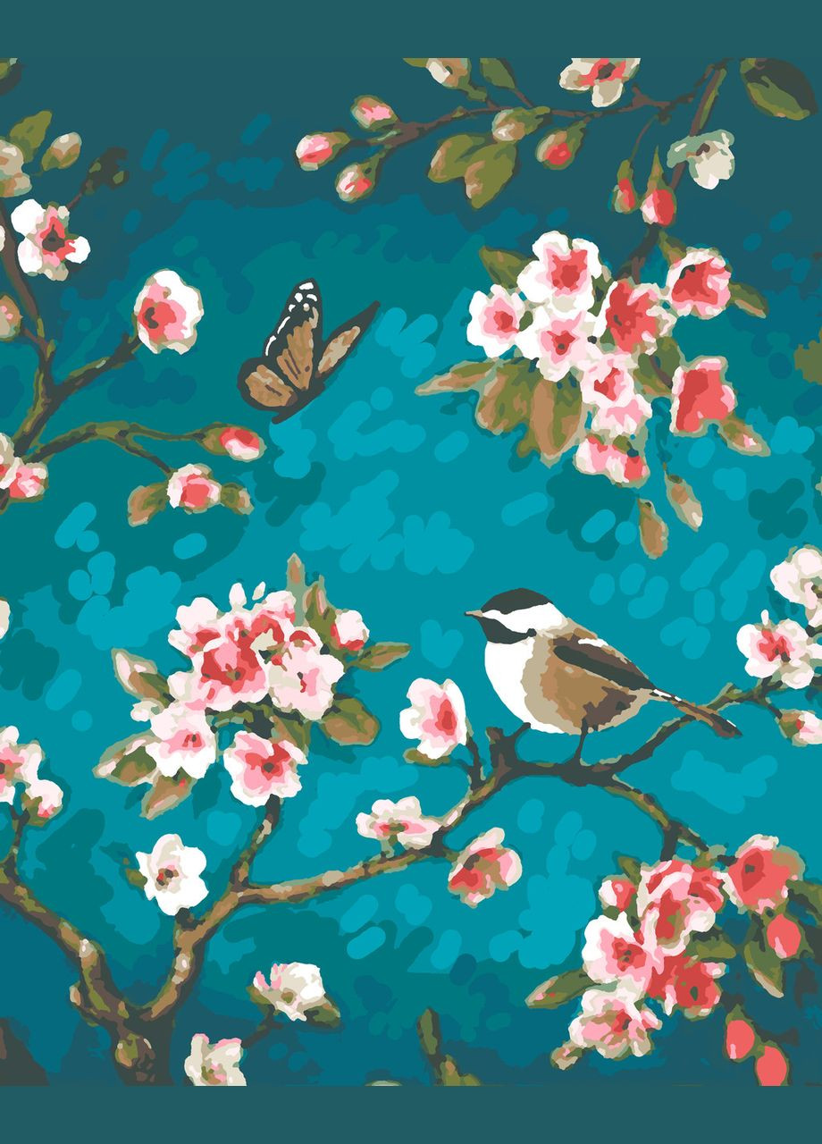 Картина по номерам Вишневый сад 40x50 см (RB-0794) Riviera Blanca (305076880)