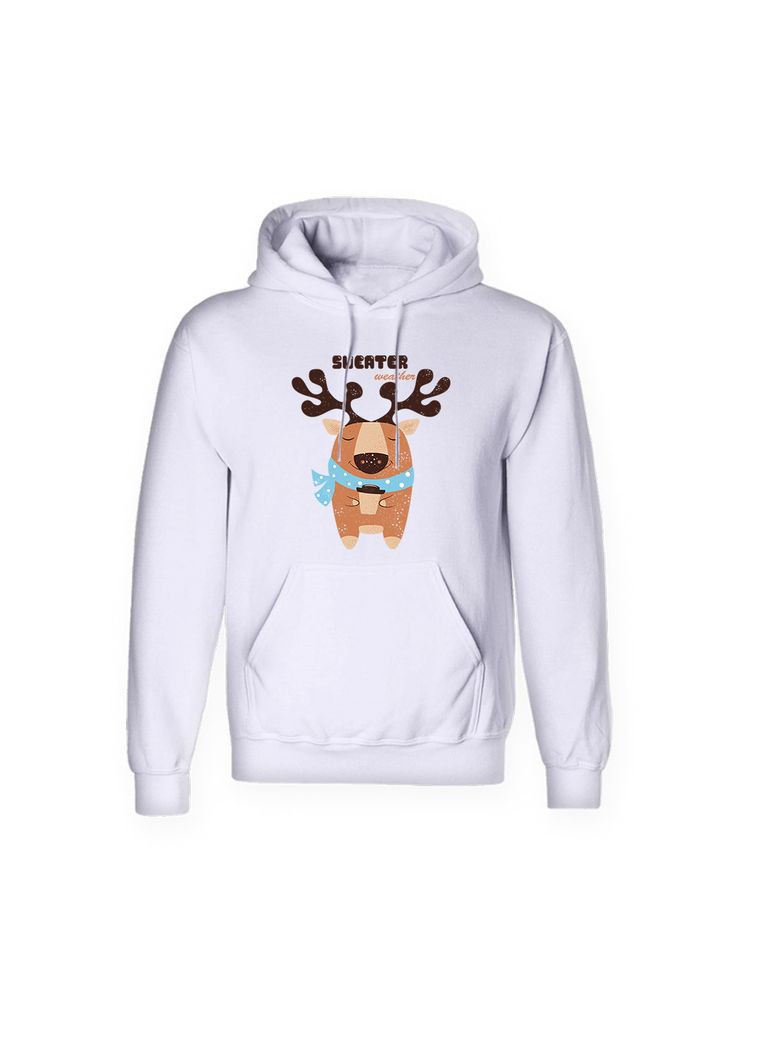 Худі з принтом "Sweater weather" олень, ПРЕМІУМ No Brand (369163257)
