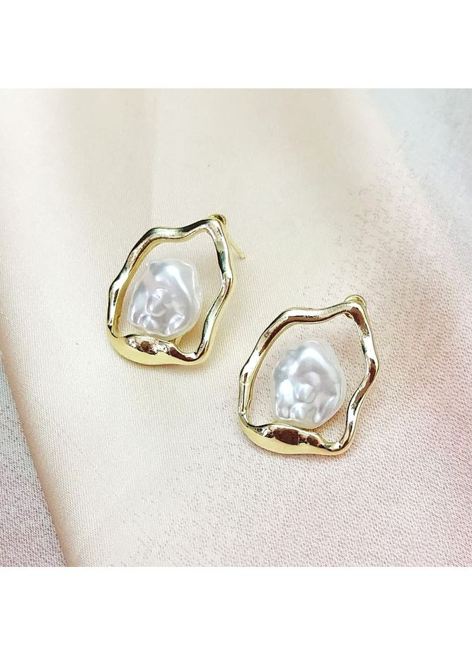 Сережки біжутерія з намистинами бароко No Brand (361080997)