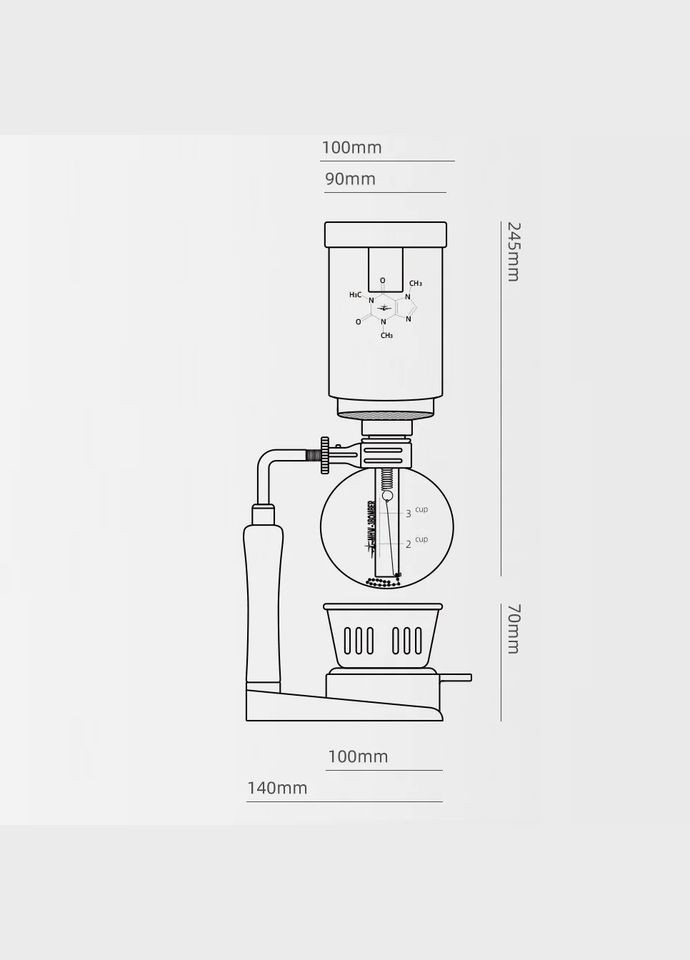 Сифон MHW-3Bomber для кави (R-S5908-VS) No Brand (303975603)