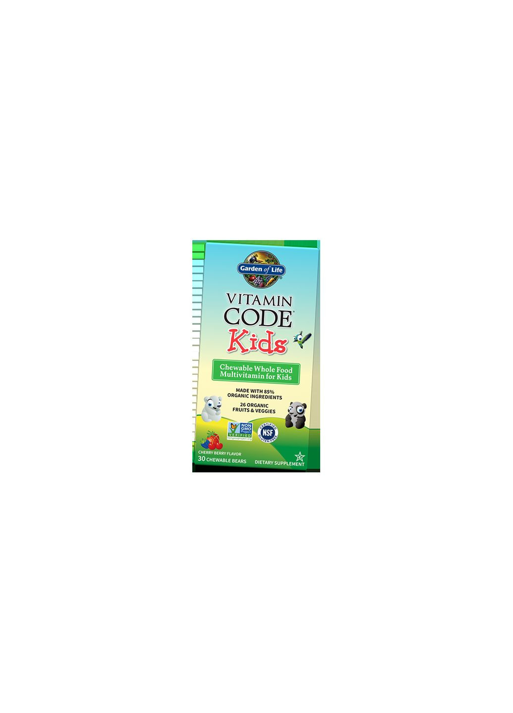 Витамины для детей, Vitamin Code Kids Multivitamin, 60таб Вишняягода (36473013) Garden of Life (293255192)