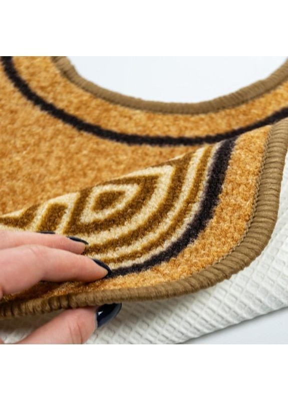 Коврик в туалет Taba 225-1 57х60 см бежевый No Brand (364969190)