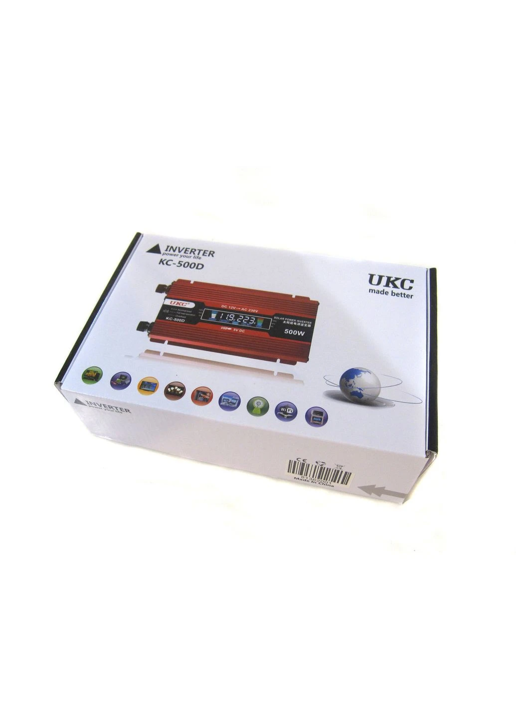 Перетворювач UKC автоінвертор 12V-220V 500W з LCD-дисплеєм KC-500D. AeroStream (396309223)