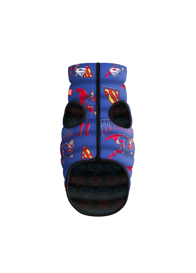 Курточка для собак Clothes двусторонняя, рисунок "Сила Супермена", M47, В 69-72 см, С 41-44 см WAUDOG (349225884)