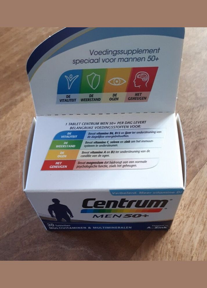 Мультивитамины и минералы для мужчин после 50 лет Men 50 Plus Multivitamins and Minerals (30 шт) Centrum (280265928)