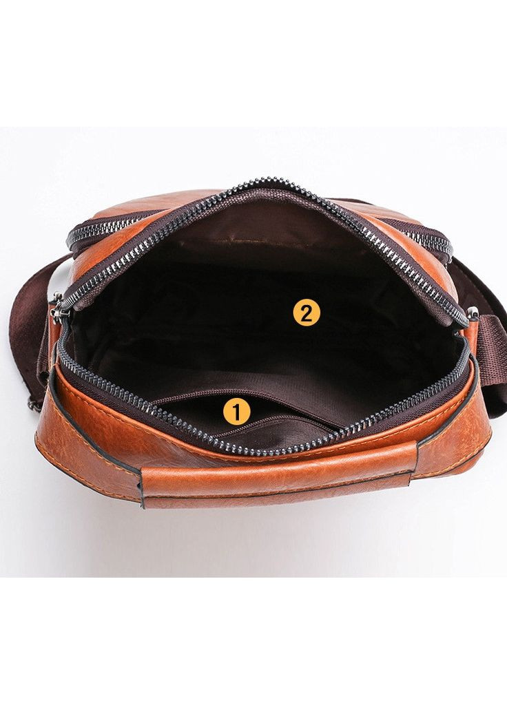 Чоловіча сумка планшетка шкіра темно-коричнева ProDobro (364190597)