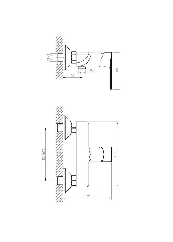 Смеситель для душа ALEX 003 (HB0881) Haiba (322005054)