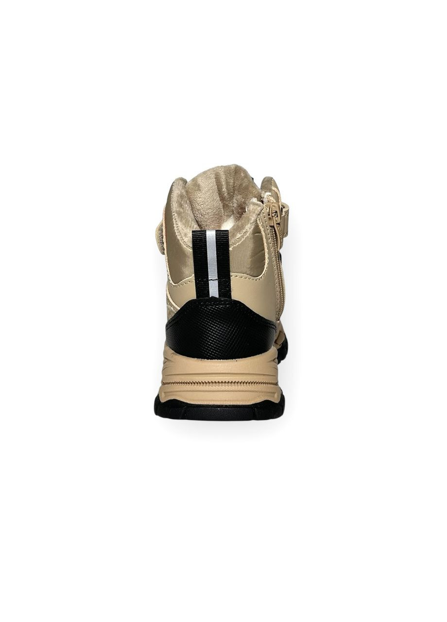 Дитячі зимові черевики для хлопчиків, коричневі, розмір 27-17,5 см. Clibee (370673817)