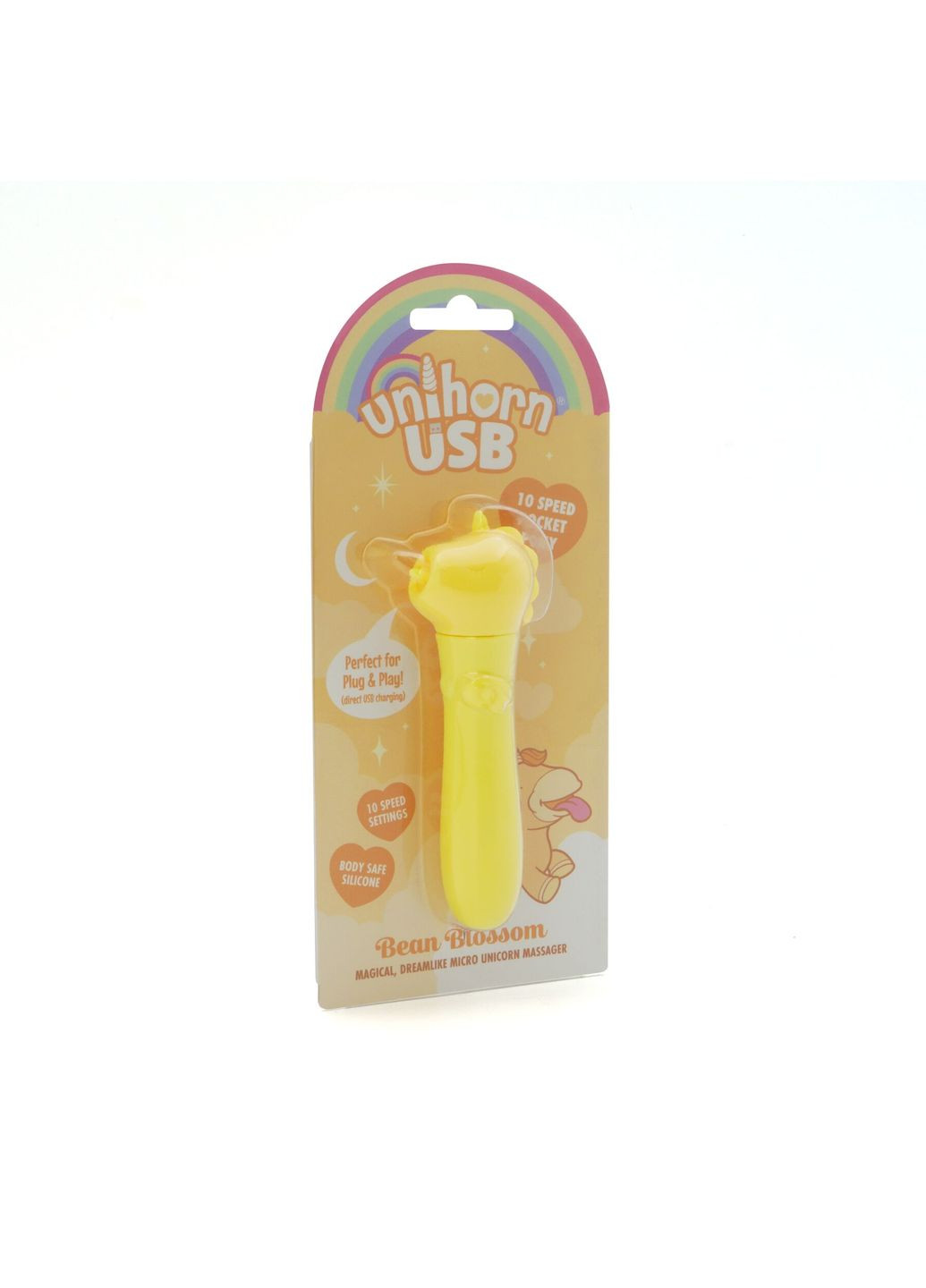 Вібратор-єдиноріжка USB Bullet – Bean Blossom, віброкуля, USB-зарядка, 10 режимів Unihorn (369945647)