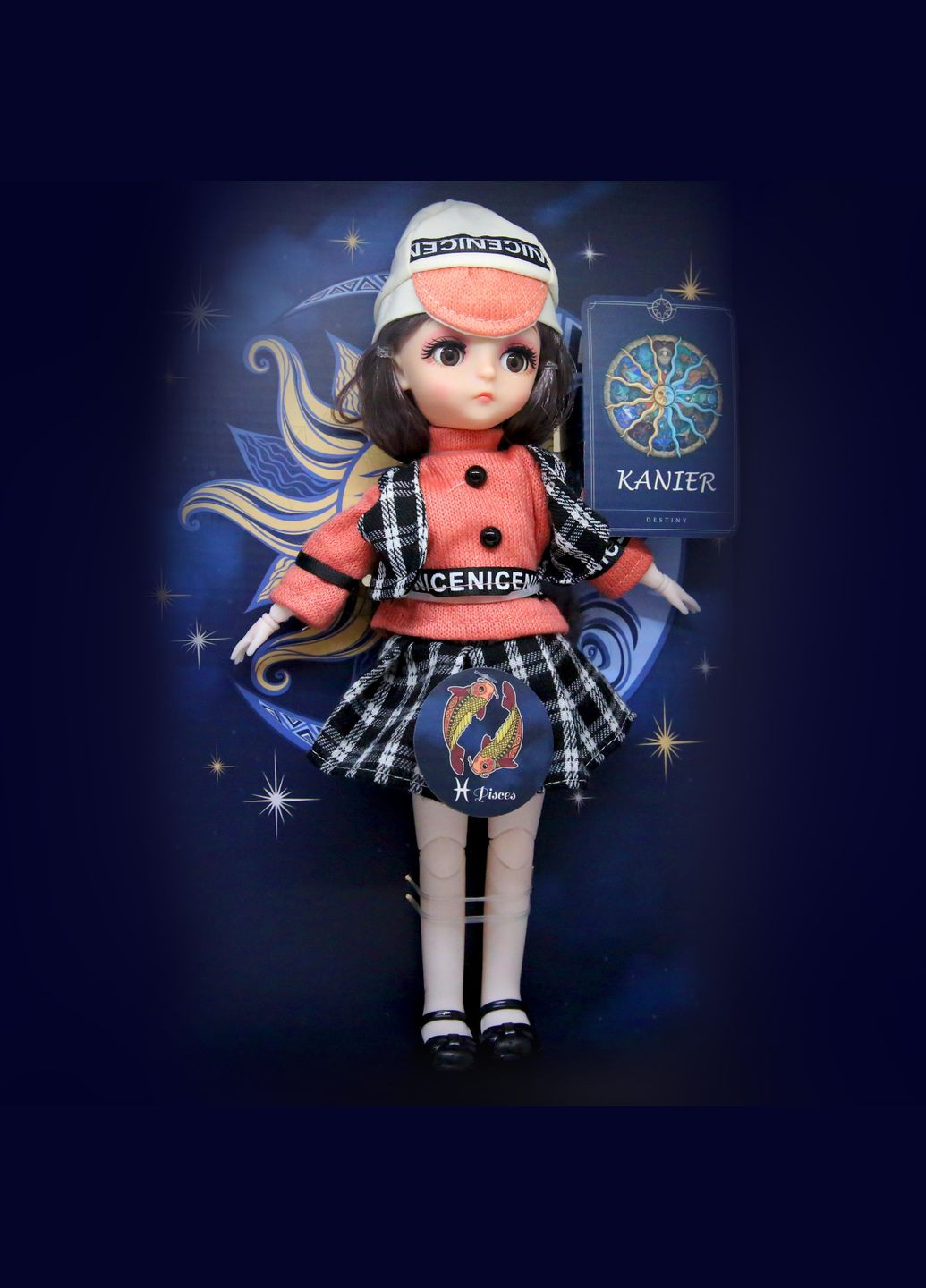 Шарнирная игрушка кукла Созвездие Рыбы Remzona (334016528)