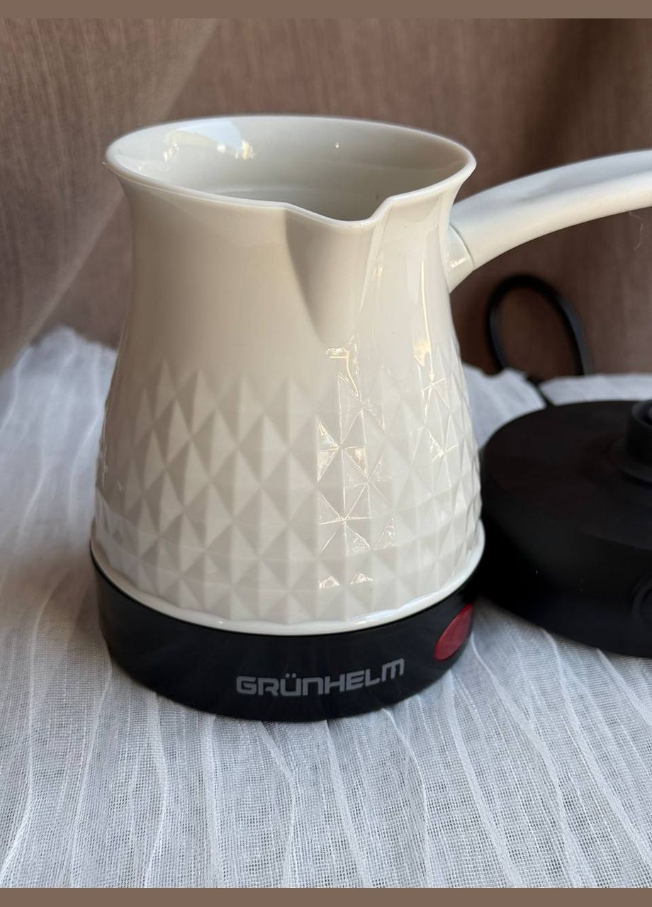 Турка електрична GMT-2108PA 500 мл 600 Вт Білий Grunhelm (330127176)