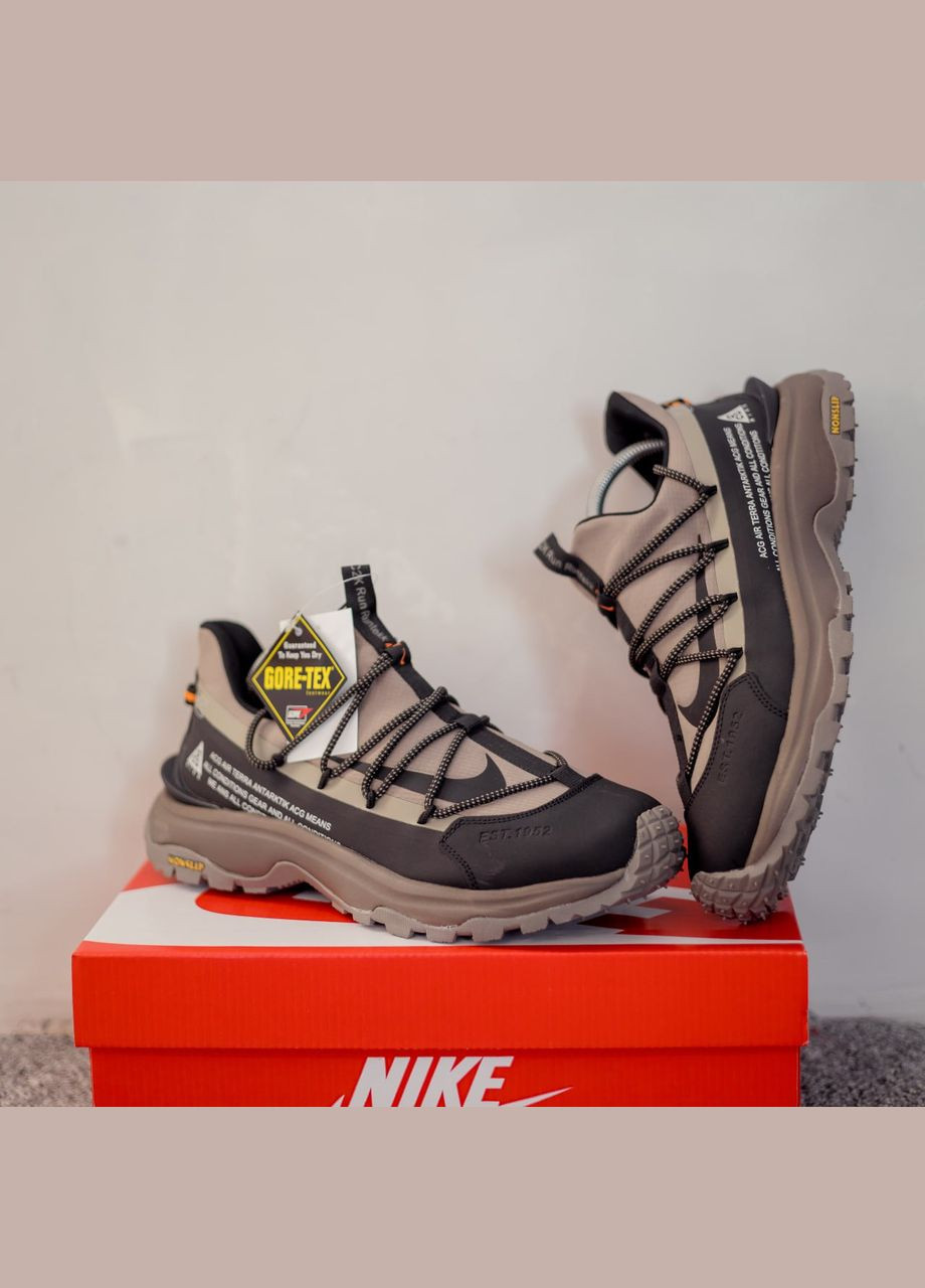 Бежевые зимние кроссовки зимние мужские nike acg terra antarktik winter beige termo gore-tex | найк асг терра антарктик бежевые термо No Brand