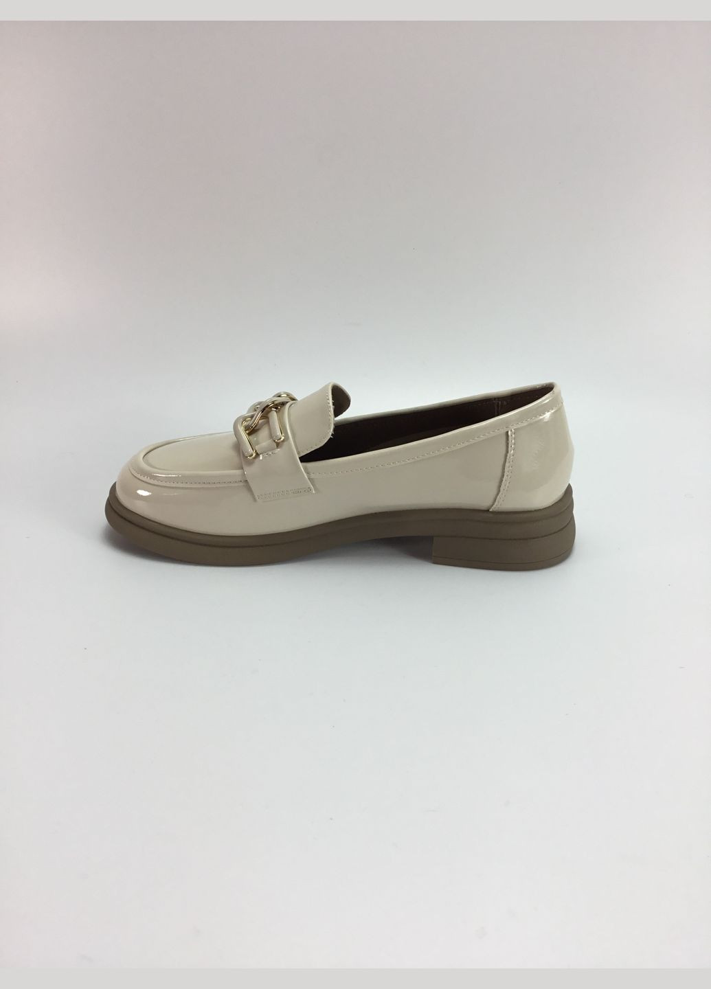 Iva Жіночі туфлі лофери бежевий з натуральна шкіра, україна — всесезон (316259025)