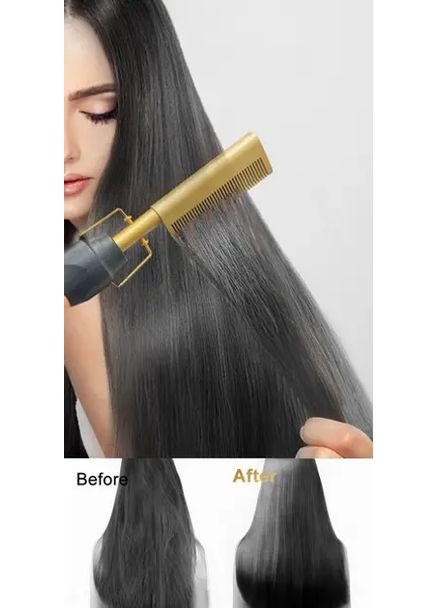 Гребінець Grand XL-210 для випрямлення волосся 2 в 1, електрична щітка Beauty (363831518)