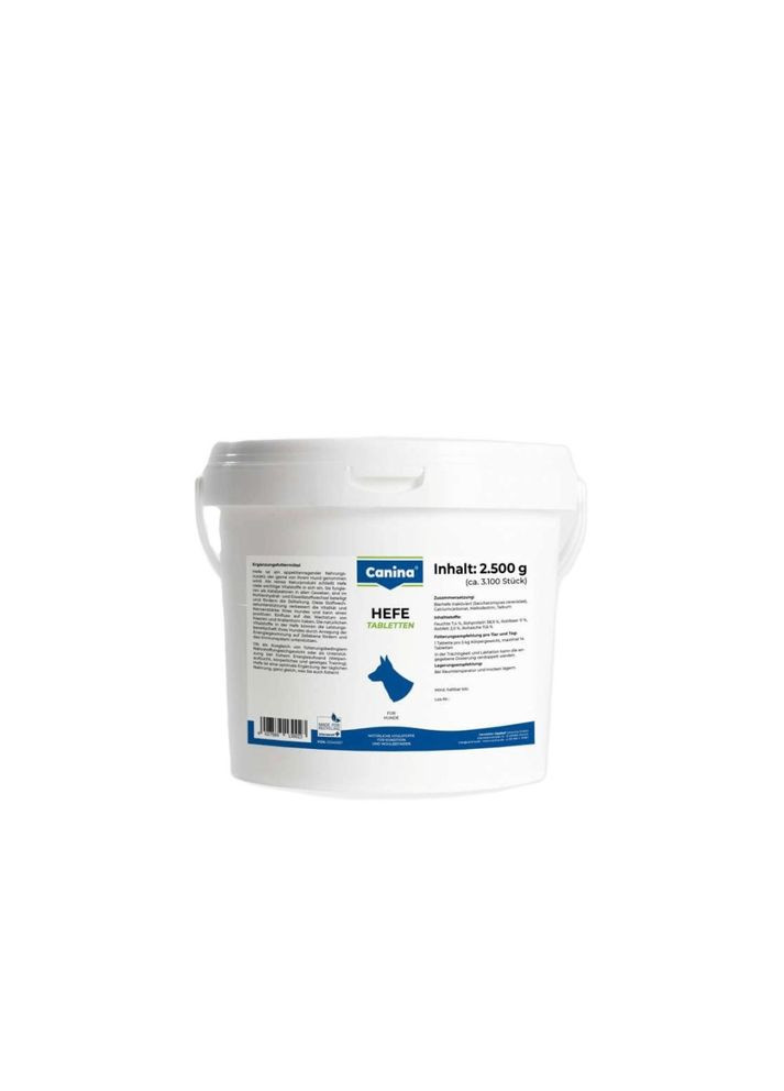 Витамины Hefe для собак, дрожжевые таблетки с энзимами, 2500 г (3100 табл) Canina (355256247)