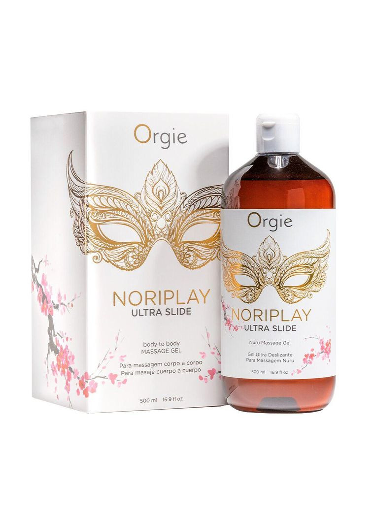 Гель для NURU-масажу — Noriplay Ultra Slide (500 мл), екстракт морських водоростей, простирадло Orgie (327875921)