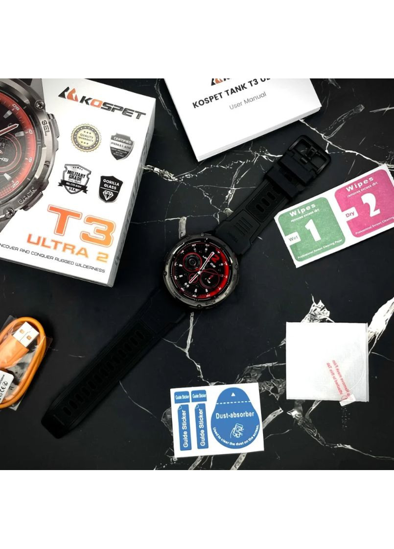 Смарт-часы TANK T3 ULTRA 2 Black Kospet (360564375)