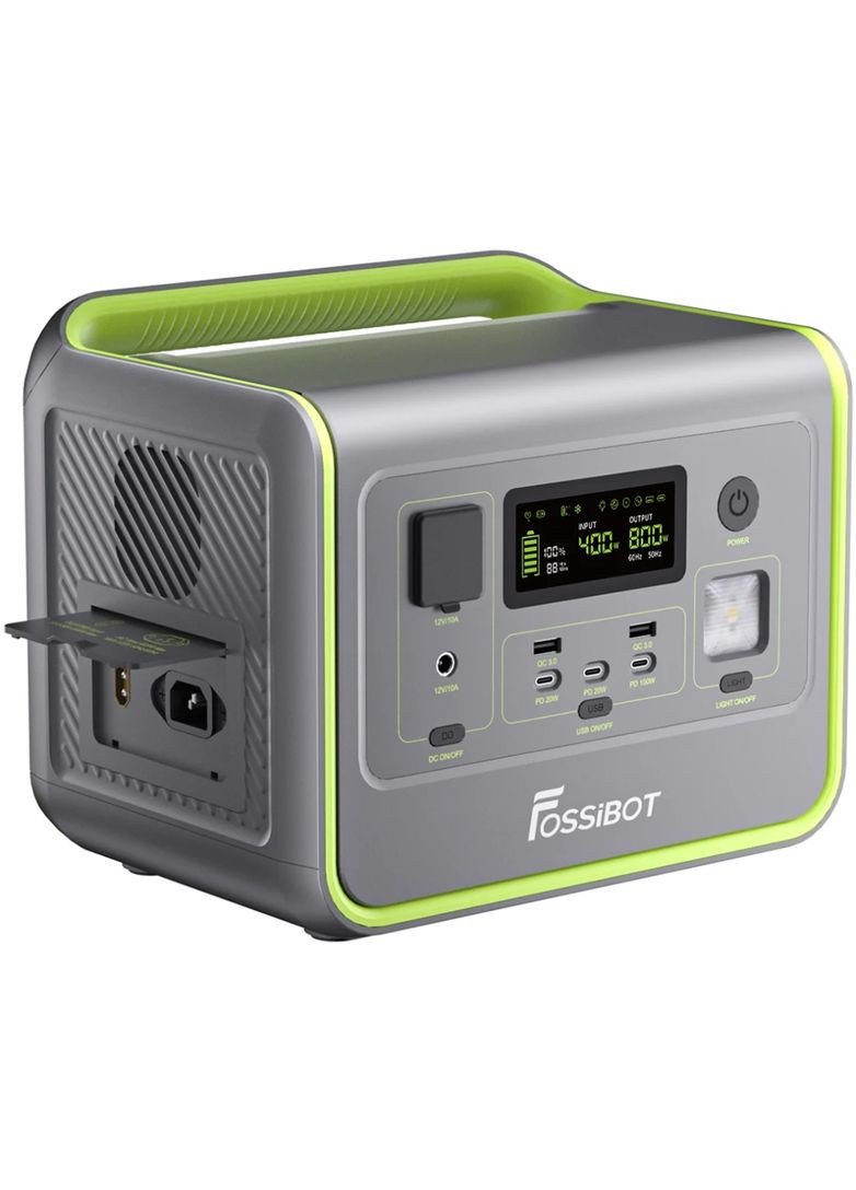 Зарядная станция F800 800Вт (512Вт/ч) LiFePO4, UPS, MPPT, USBC PD100 Вт Fossibot (314974062)