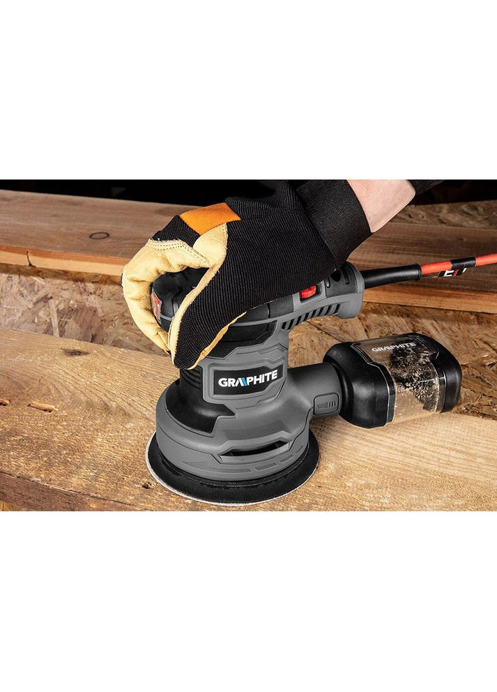 Housegoods Шлифмашина эксцентриковая 300Вт 7000-13000об·мин (59G348) Graphite (326800700)