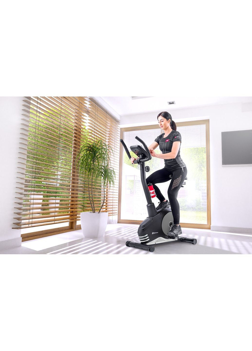 Велотренажер HS-2080 Spark чорно-сріблястий (2020) Hop-Sport (361951613)