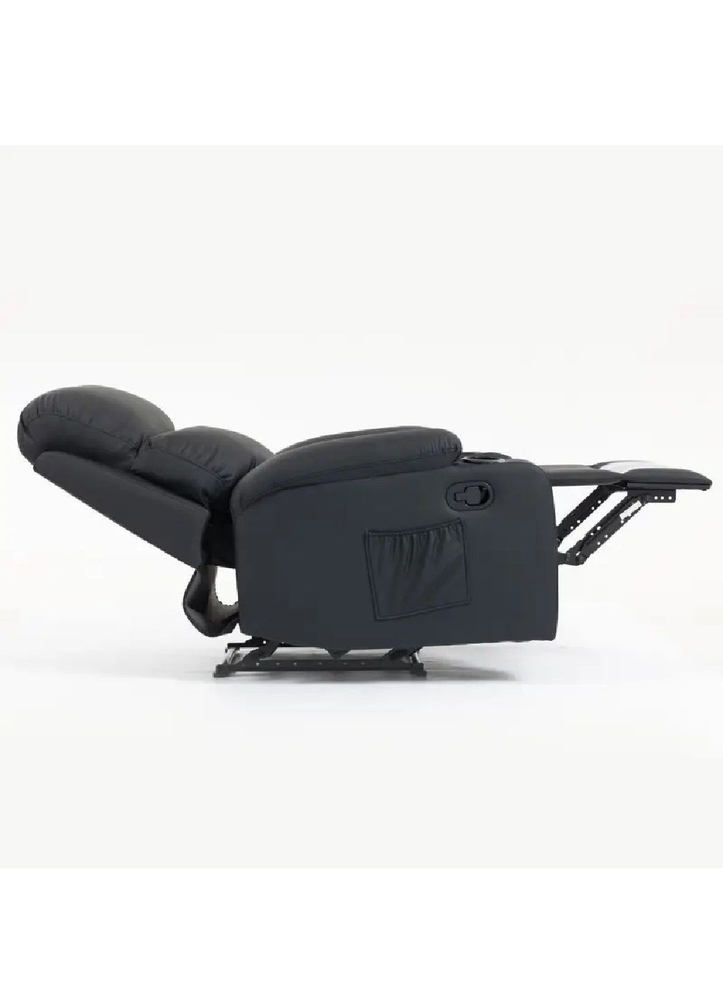 Кресло реклайнер раскладное для педикюра отдыха домашнего кинотеатра экокожа (482101-Prob) Черное Unbranded (370456152)