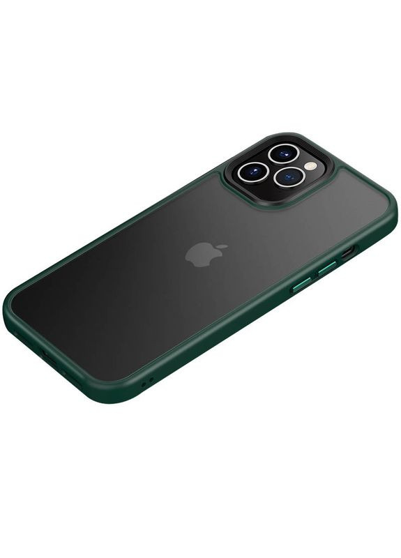 TPU+PC чохол Metal Buttons для Apple iPhone 12 Pro / 12 (6.1") Epik (334295523)