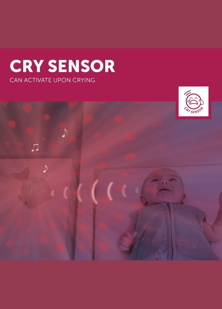 Музыкальный ночник-проектор Wally Кит розовый () Zazu ZA-WALLY-03 (328400251)