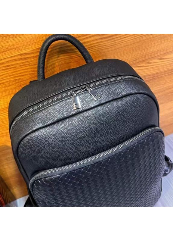 Рюкзак чоловічий шкіряний. Чорний міський рюкзак для ноутбука та документів 22727 Tiding Bag (339508400)