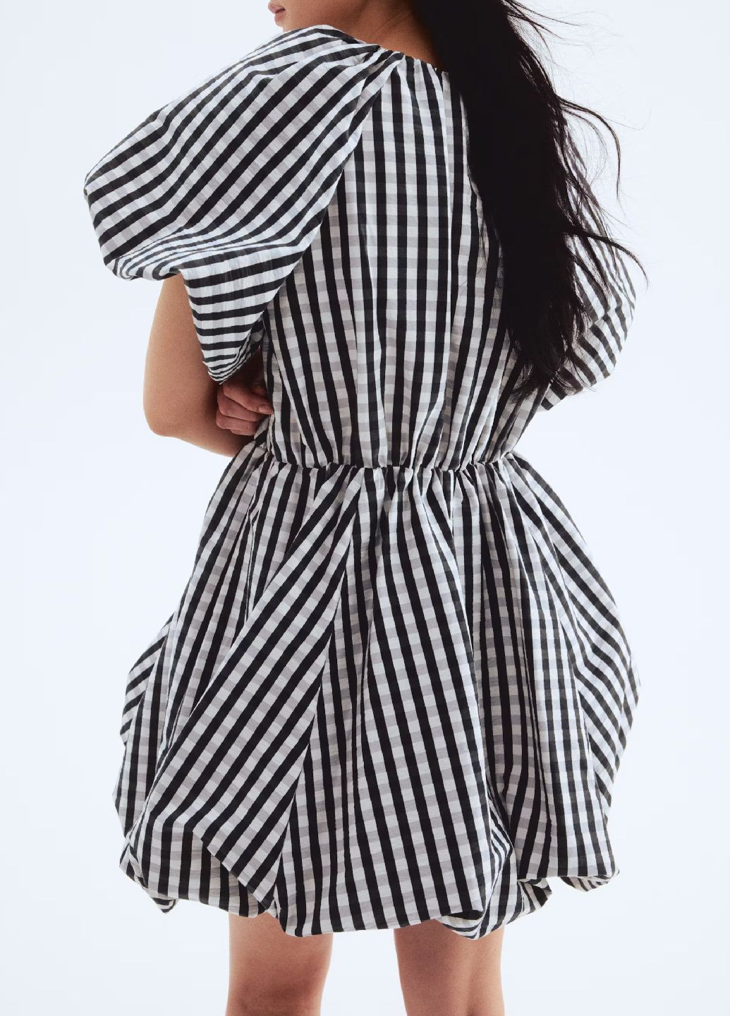 Чорна кежуал сукня H&M в клітинку