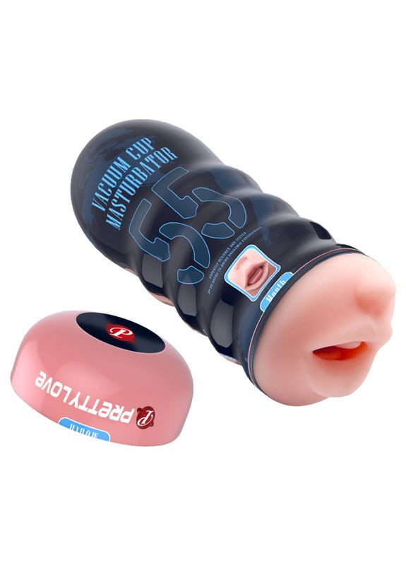 Мастурбатор рот у колбі тілесний, 18 х 7 см Pretty Love (361670378)